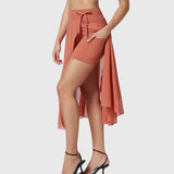 Rok met zakken en hoge taille voor een flatterend silhouet