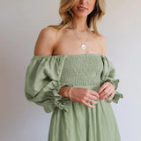 Chelsea | Zomerjurk met lantaarnmouwen en tijdloze elegantie