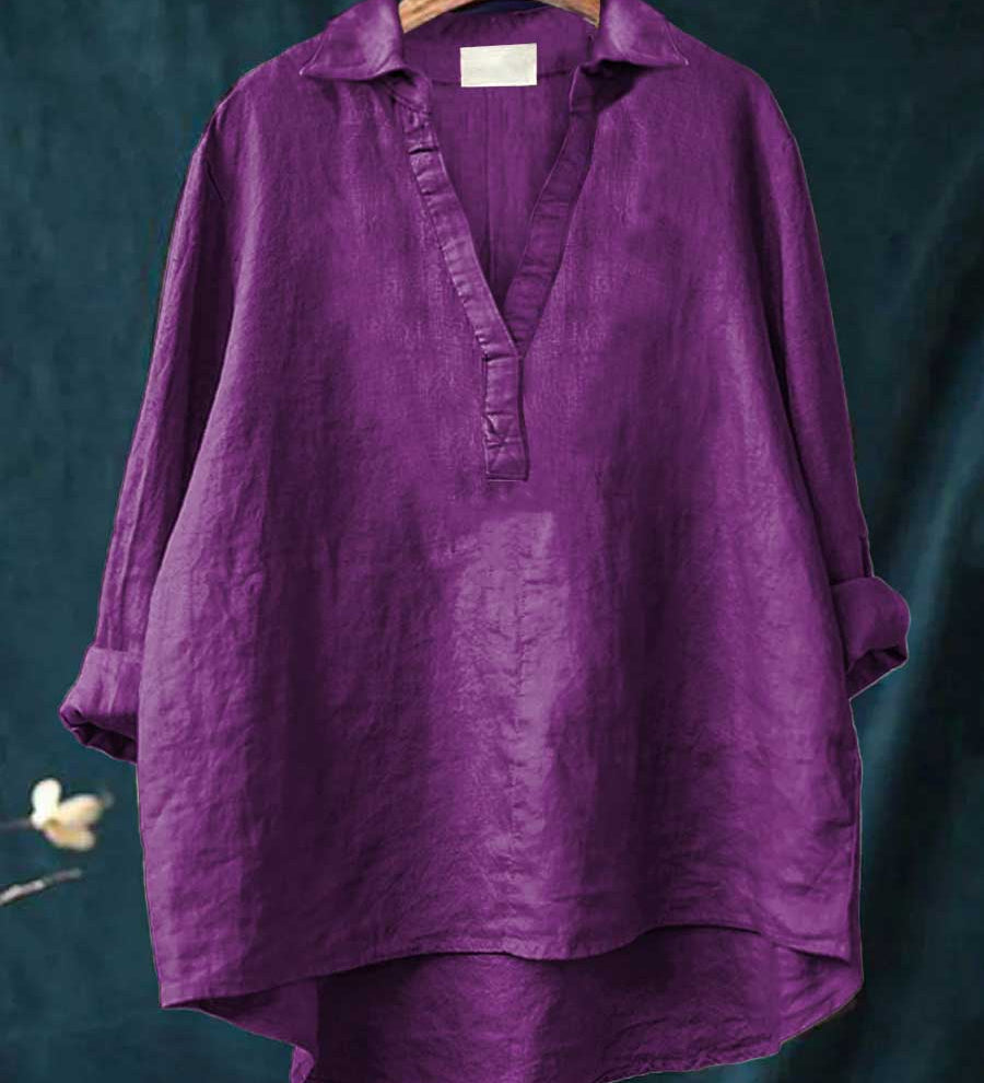 Zomerblouse met zachte stof en Franse elegantie