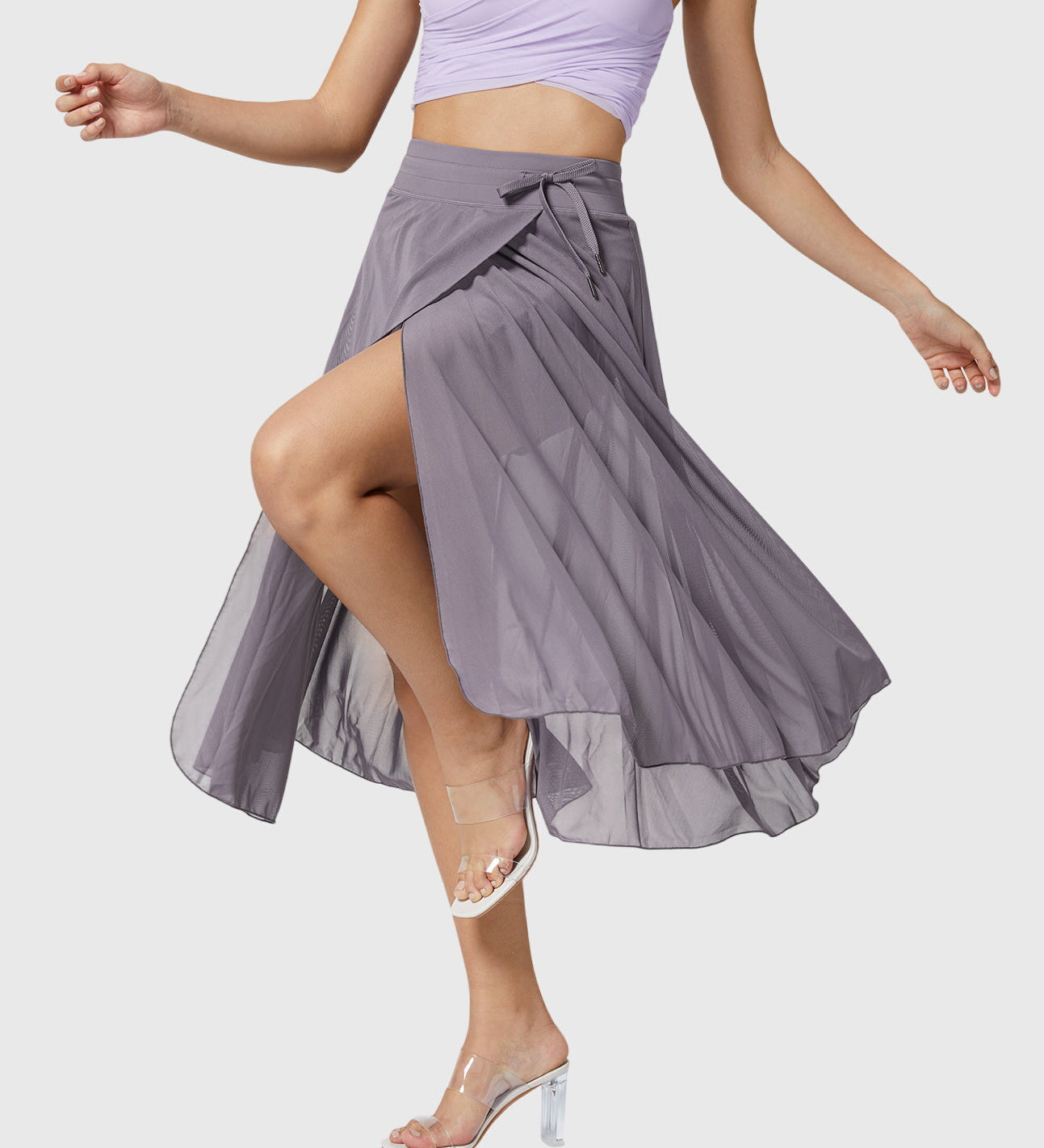 Rok met zakken en hoge taille voor een flatterend silhouet