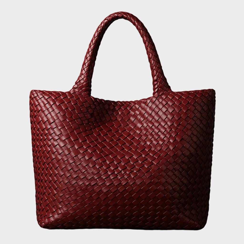 Gevlochten Tote Bag met Ruim Ontwerp voor Dagelijks Gebruik
