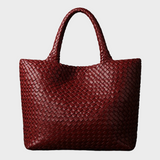 Gevlochten Tote Bag met Ruim Ontwerp voor Dagelijks Gebruik