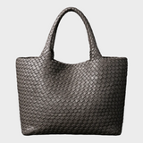 Gevlochten Tote Bag met Ruim Ontwerp voor Dagelijks Gebruik