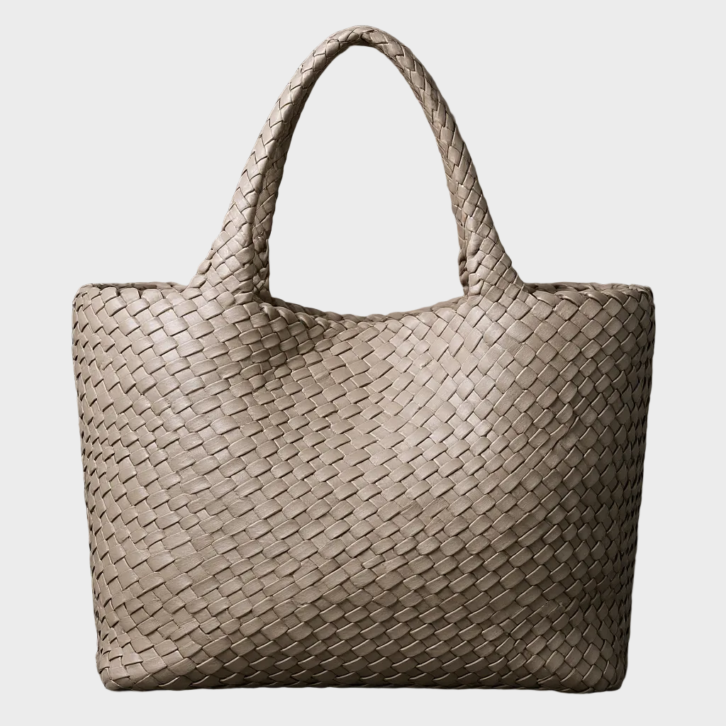 Gevlochten Tote Bag met Ruim Ontwerp voor Dagelijks Gebruik