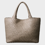 Gevlochten Tote Bag met Ruim Ontwerp voor Dagelijks Gebruik