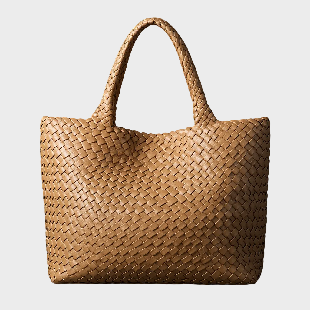 Gevlochten Tote Bag met Ruim Ontwerp voor Dagelijks Gebruik