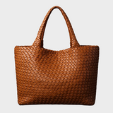 Gevlochten Tote Bag met Ruim Ontwerp voor Dagelijks Gebruik