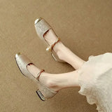 Bandschoenen met pareldetail en glanzende afwerking