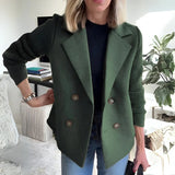 Sweaterblazer met zachte stretch en elegante pasvorm