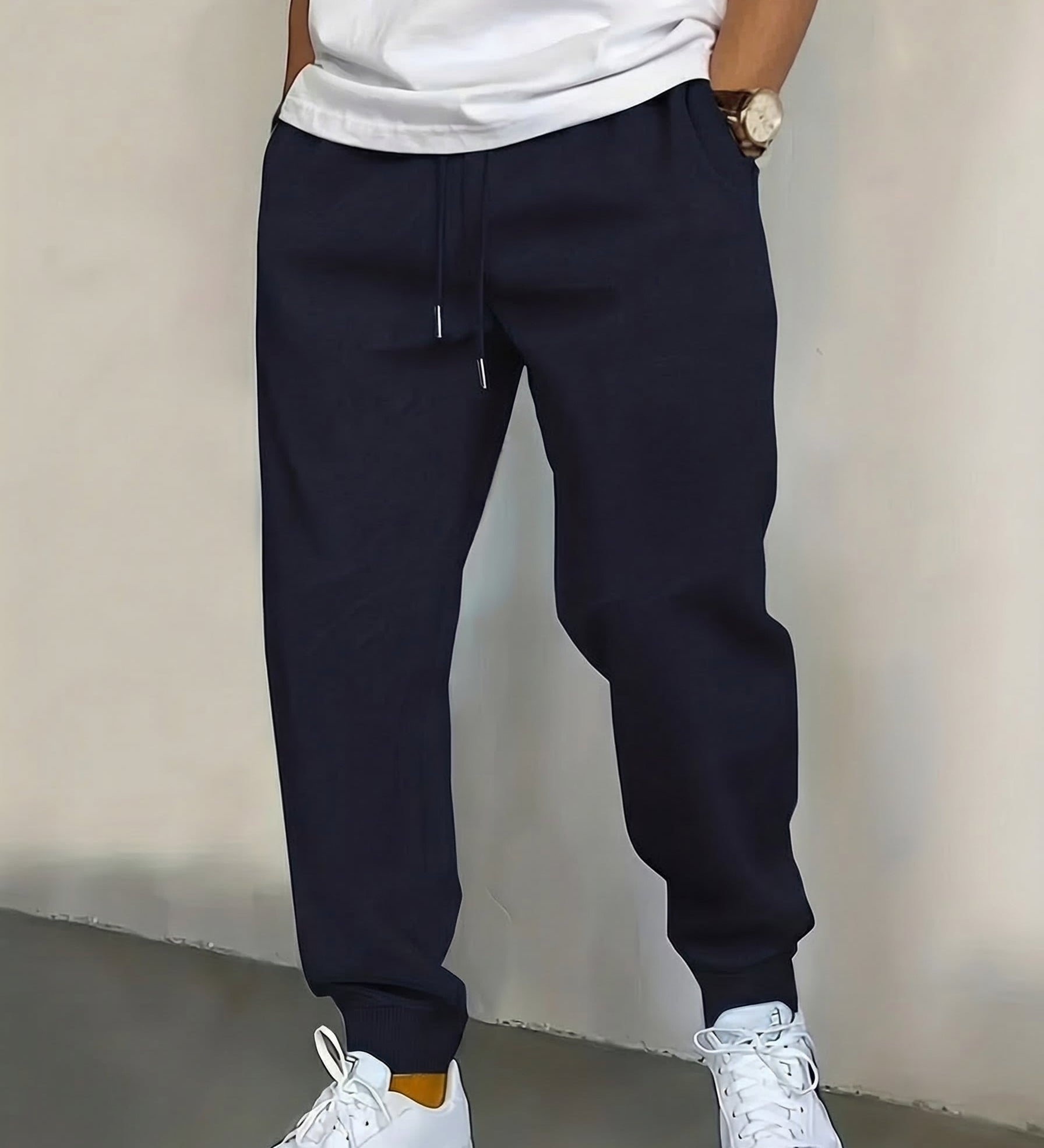 Joggingbroek met minimalistische look en zachte stof voor dagelijks