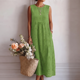 Olivia | Luchtige midi-jurk met comfortabele pasvorm