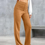 Veerle | Broek met hoge taille en elastische band voor dagelijks comfort