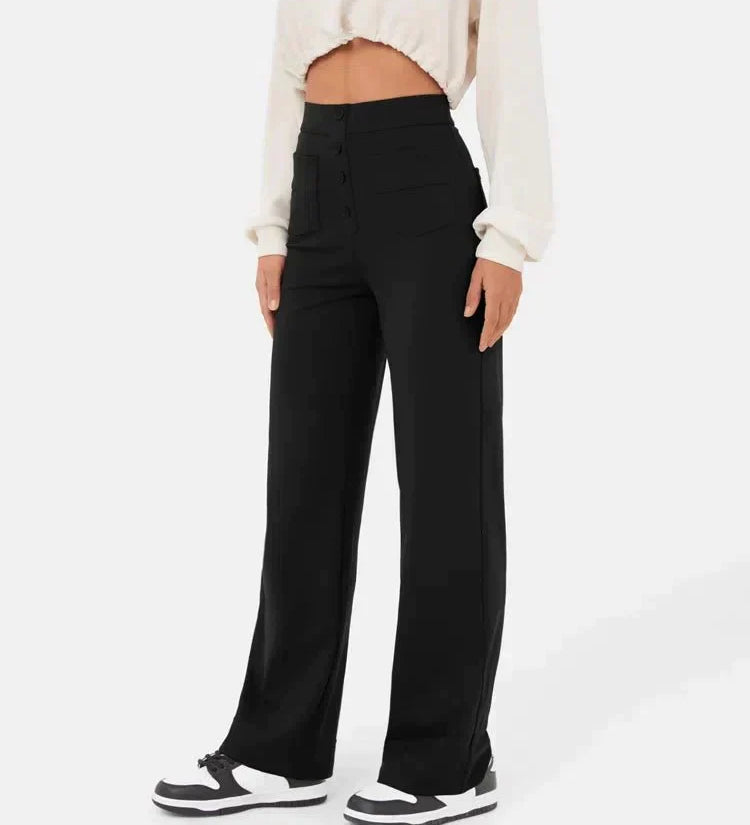 Veerle | Broek met hoge taille en elastische band voor dagelijks comfort