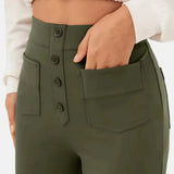 Veerle | Broek met hoge taille en elastische band voor dagelijks comfort