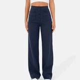 Veerle | Broek met hoge taille en elastische band voor dagelijks comfort