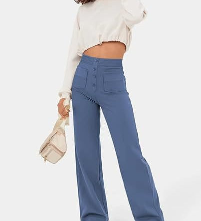 Veerle | Broek met hoge taille en elastische band voor dagelijks comfort