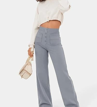Veerle | Broek met hoge taille en elastische band voor dagelijks comfort