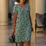 Lizbeth | Zomerjurk met bloemenprintpatroon en comfortabele pasvorm