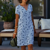Lizbeth | Zomerjurk met bloemenprintpatroon en comfortabele pasvorm