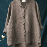 Zomerblouse met zachte stof en elegante print