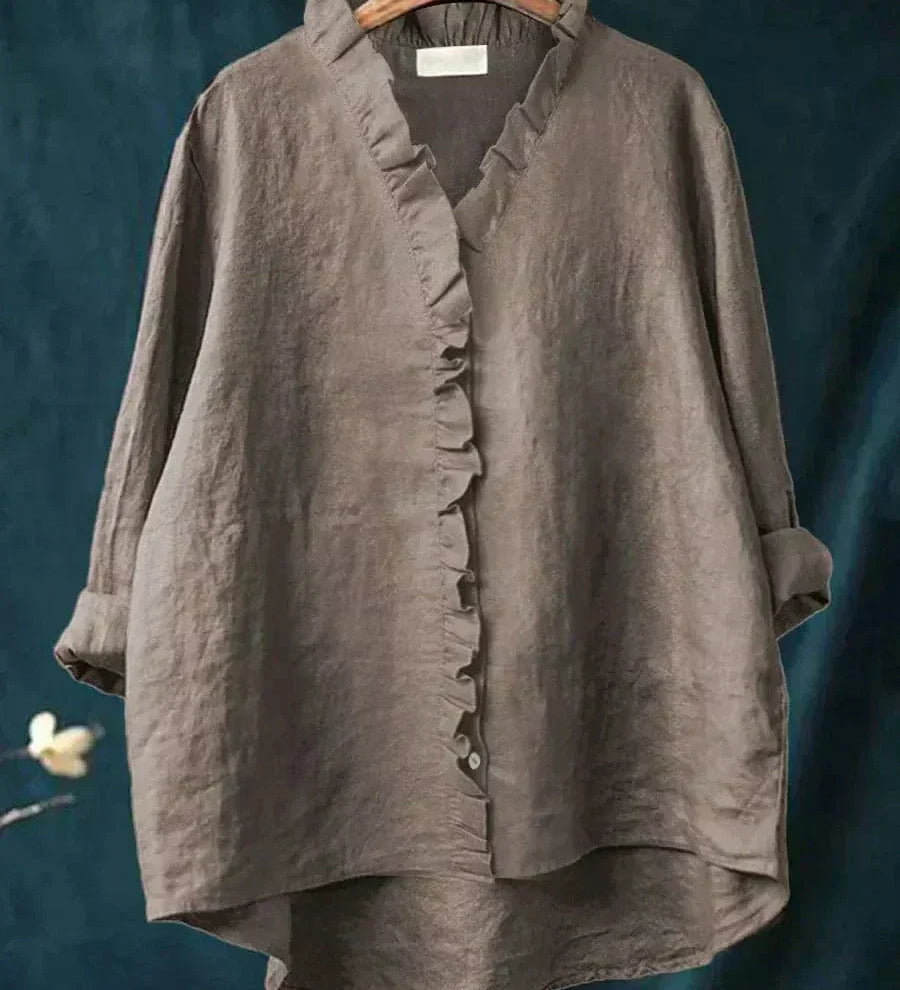 Zomerblouse met zachte stof en elegante print
