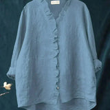 Zomerblouse met zachte stof en elegante print