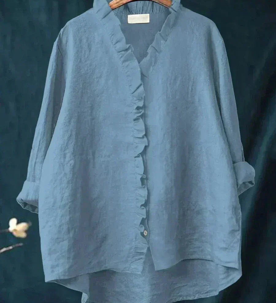 Zomerblouse met zachte stof en elegante print