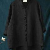 Zomerblouse met zachte stof en elegante print