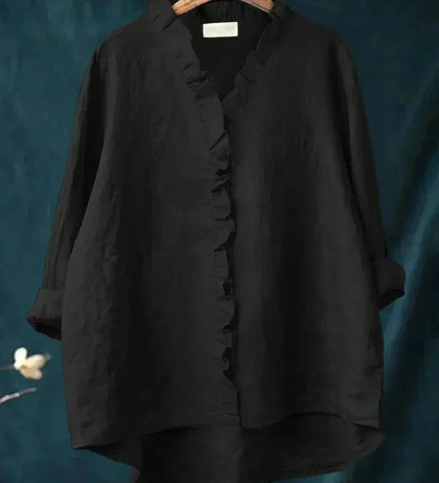 Zomerblouse met zachte stof en elegante print