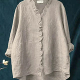 Zomerblouse met zachte stof en elegante print