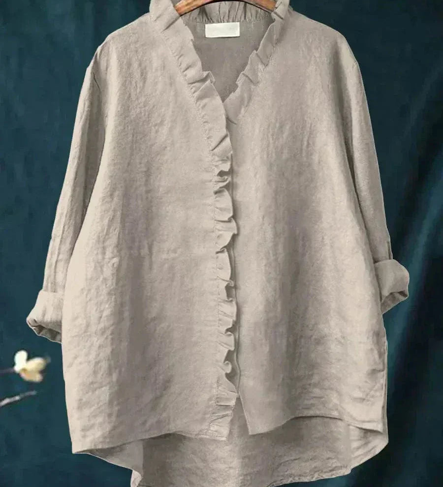 Zomerblouse met zachte stof en elegante print