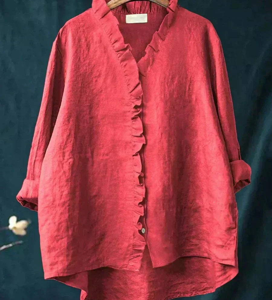 Zomerblouse met zachte stof en elegante print