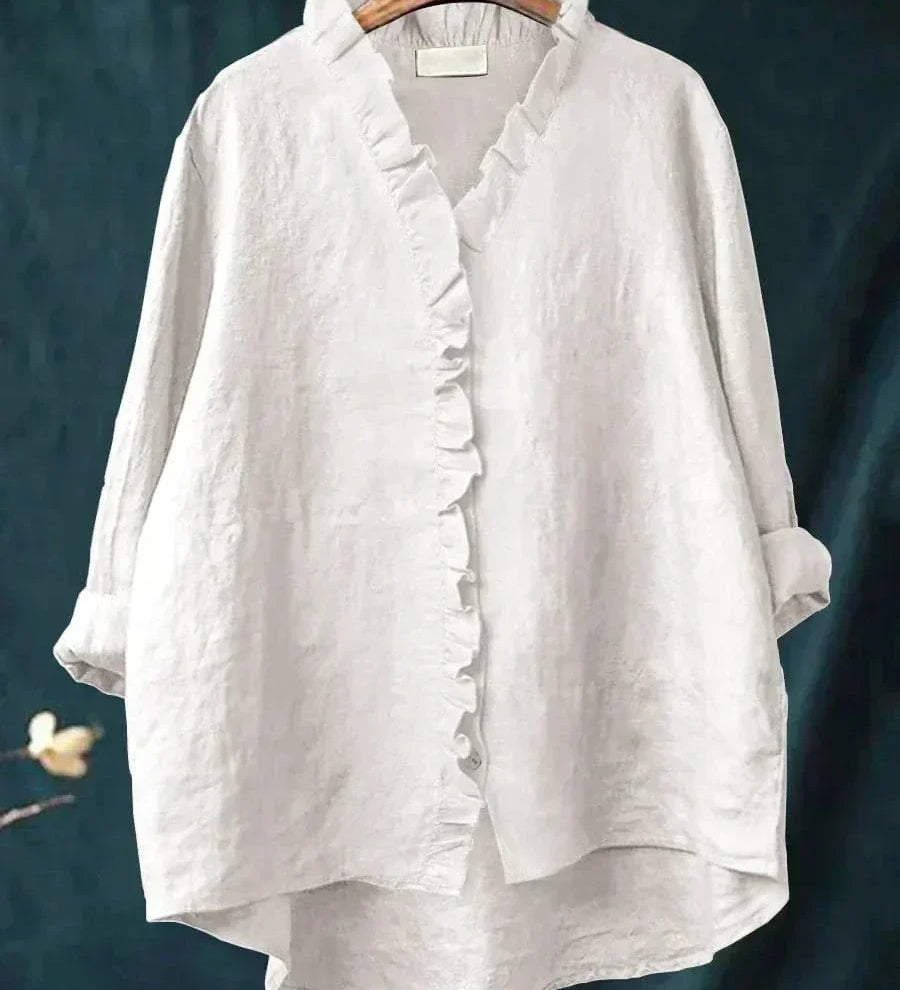 Zomerblouse met zachte stof en elegante print