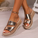 Plateau sandalen met comfortabele zool voor zomerse dagen