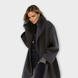 Elegante jas met winddicht materiaal en verstevigde afwerking