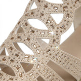 Luna | Elegante Sandalen met Sleehak en Strassdetails