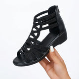 Luna | Elegante Sandalen met Sleehak en Strassdetails