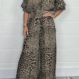 Eliana | Jumpsuit met luipaardprint en losse pasvorm voor vrije beweging