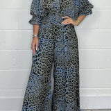 Eliana | Jumpsuit met luipaardprint en losse pasvorm voor vrije beweging