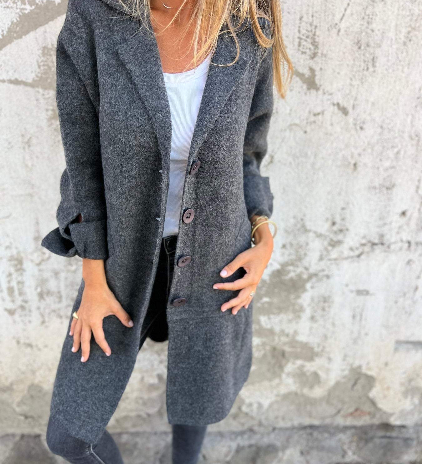 Melany | Trenchcoat met tijdloos design en elegante pasvorm