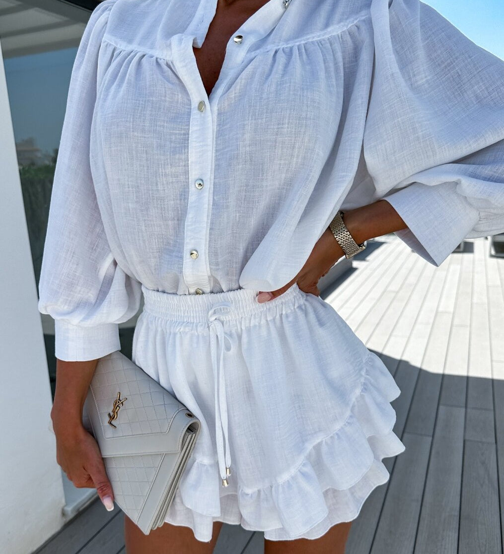 Lieselot | Top en shorts set met comfortabele pasvorm voor zomerse dagen