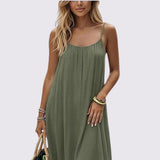 Noémie | Elegante Rugloze Maxi Jurk
