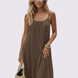 Noémie | Elegante Rugloze Maxi Jurk