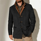 Vintage Herenjas met Retro Design en Slimme Pasvorm