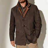 Vintage Herenjas met Retro Design en Slimme Pasvorm