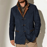 Vintage Herenjas met Retro Design en Slimme Pasvorm
