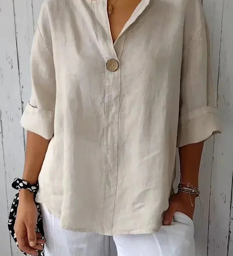 Anastasia | Linnen blouse met tijdloze elegantie voor elke gelegenheid