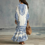 Alba | Bohemian maxi-jurk met etnische print
