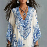 Alba | Bohemian maxi-jurk met etnische print