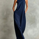 Marina | Elegante maxi-jurk met hoge hals